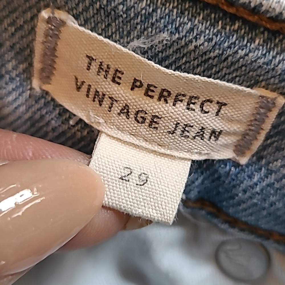 Madewell The Perfect Vintage Jean High-rise Distressed Light Wash Wmns 29 Casual - Picture 10 of 16